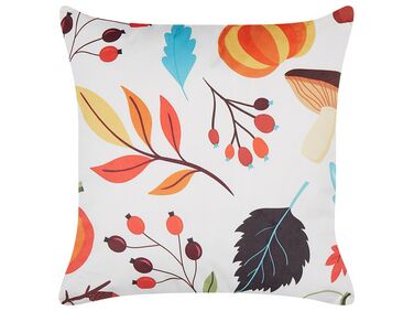 Sierkussen VISCARIA Fluweel 45 x 45 cm Meerkleurig bladpatroon