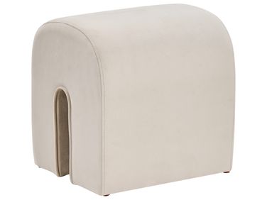 Pouf MODOC Velours Beige