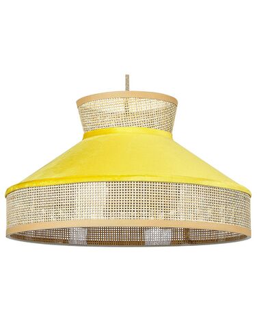 Hanglamp BATALI Rotan Mosterdgeel