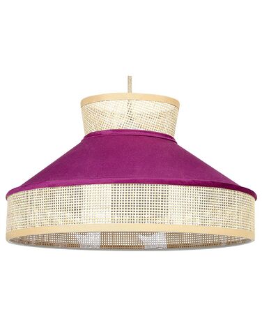 Hanglamp BATALI Rotan Fuchsia