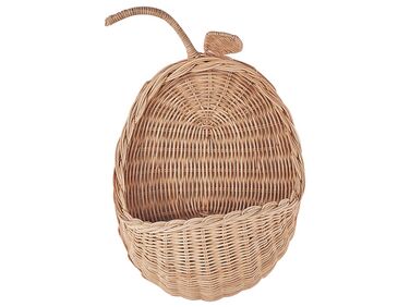 Wall Decor Apple MAKONDE Rattan 40 cm Natural