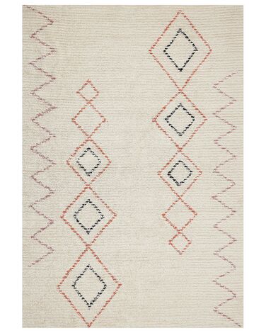 Vloerkleed GUWAHATI Beige 160 x 230 cm Katoen