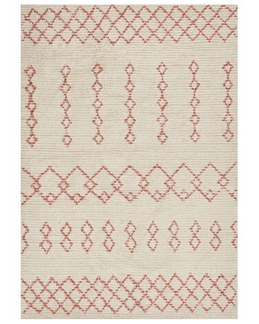 Vloerkleed BUXAR Beige 160 x 230 cm Katoen