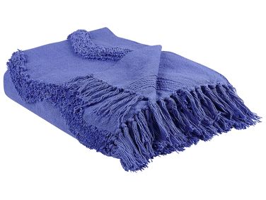 Couverture KHARI Coton 125 x 150 cm Violet