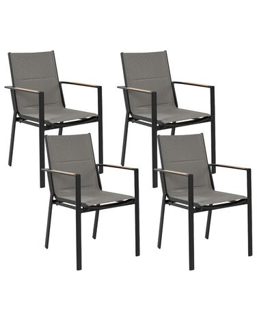 Chaise de jardin BUSSETO Métal Noir