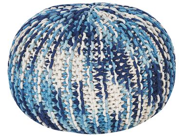 Poef CONRAD Katoen Blauw