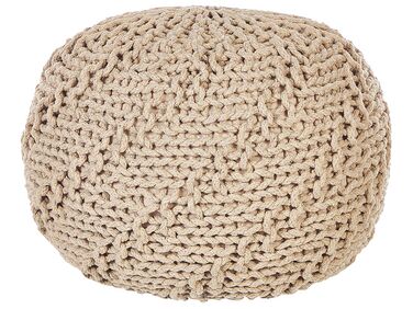 Pouf PRIENE Coton Beige