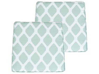 Lot de 2 coussins pour chaises de jardin TERNI 37 x 34 cm Vert menthe