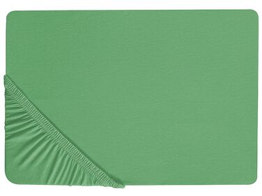 Hoeslaken JANBU Katoen 200 x 200 cm Groen