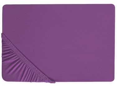 Hoeslaken JANBU Katoen 200 x 200 cm Paars