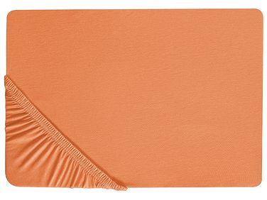 Hoeslaken JANBU Katoen 90 x 200 cm Oranje