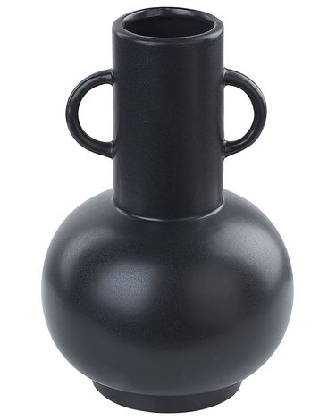 Flower Vase PEREA Ceramic 26 cm Black