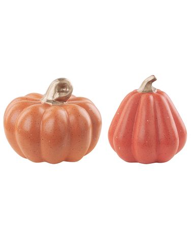 Lot de 2 figurines Citrouille CHALKIDA Orange