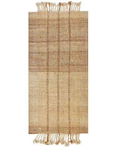 Rug KARKIN Beige 80 x 150 cm Jute