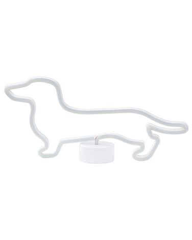 LED neon lichtbord Hond FRANCIS Blauw