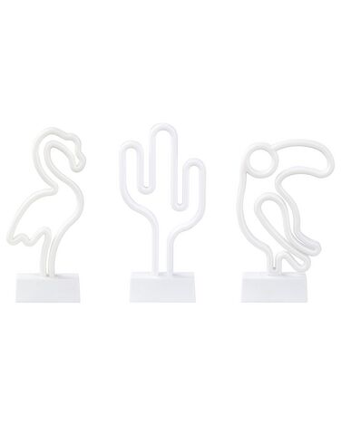 Lot de 3 néons LED MABEL Multicolore