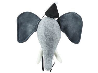 Kids Wall Decor Elephant BADOU Cotton 36 cm Grey