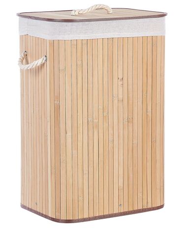Panier à linge KOMARI Bambou Marron clair 72 L