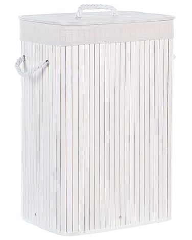 Panier à linge KOMARI Bambou Blanc 72 L