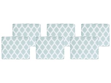 Lot de 6 coussins pour chaises de jardin TOLVE 39 x 31 cm Vert menthe