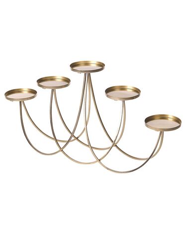 Candle Holder BUARAN Metal 38 cm Gold