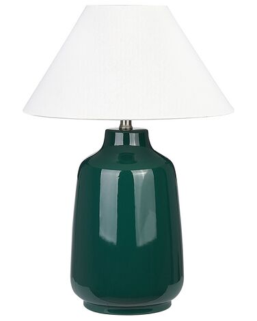 Lampe à poser CARETA Céramique Vert foncé