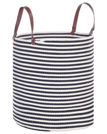 Panier ICHKA Coton Noir/blanc