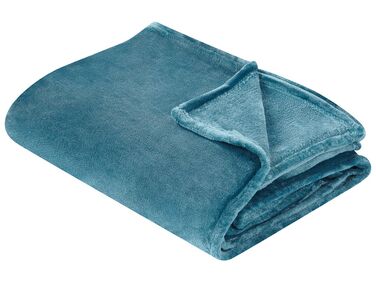 Plaid BAYBURT 200 x 220 cm Blauw