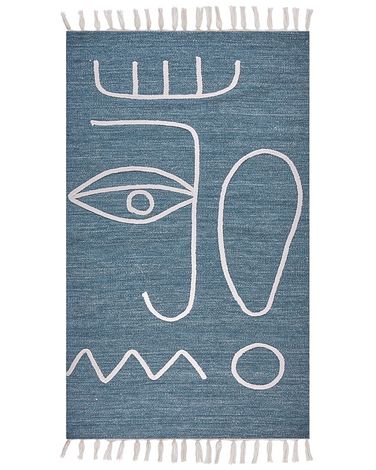 Outdoor Rug YAVU Blue 80 x 150 cm