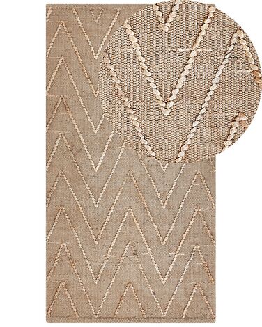 Rug DADAY Beige 80 x 150 cm Jute