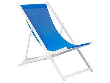 Inklapbare ligstoel LOCRI II Metaal Blauw