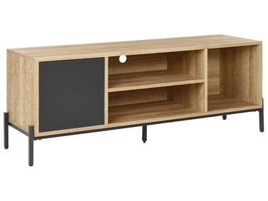 Meuble TV MOINES Marron/noir