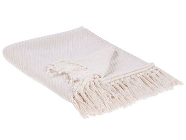 Couverture YARSA Coton 125 x 150 cm Beige