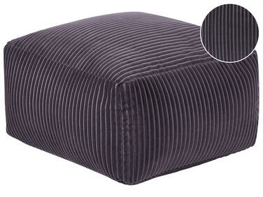 Pouf MUKKI Coton Gris foncé
