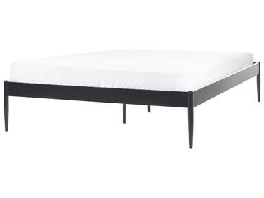 Bed Metal VAURS 140 x 200 cm (EU Double) Black