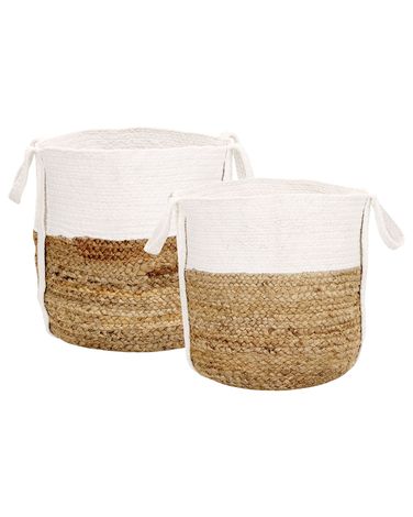 Lot de 2 paniers BELLPAT Jute Naturel