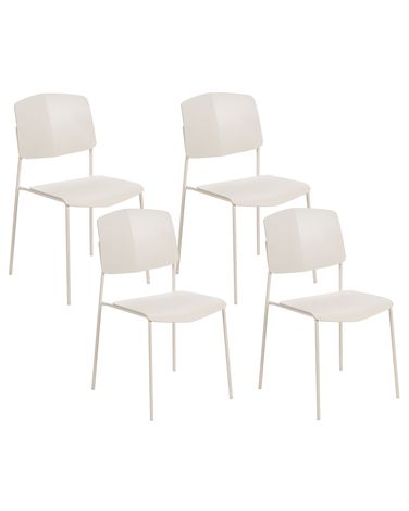 Lot de 4 chaises de salle à manger ASTORIA Beige