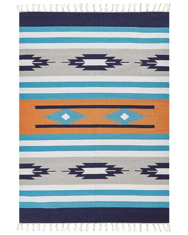 Rug NORATUS Multicolour 200 x 300 cm Cotton Kilim