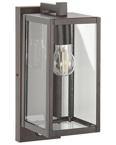 Outdoor Wall Light MEGGET with Motion Sensor Black