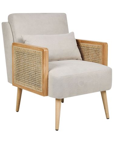 Fauteuil ORUM Stof Lichtbeige
