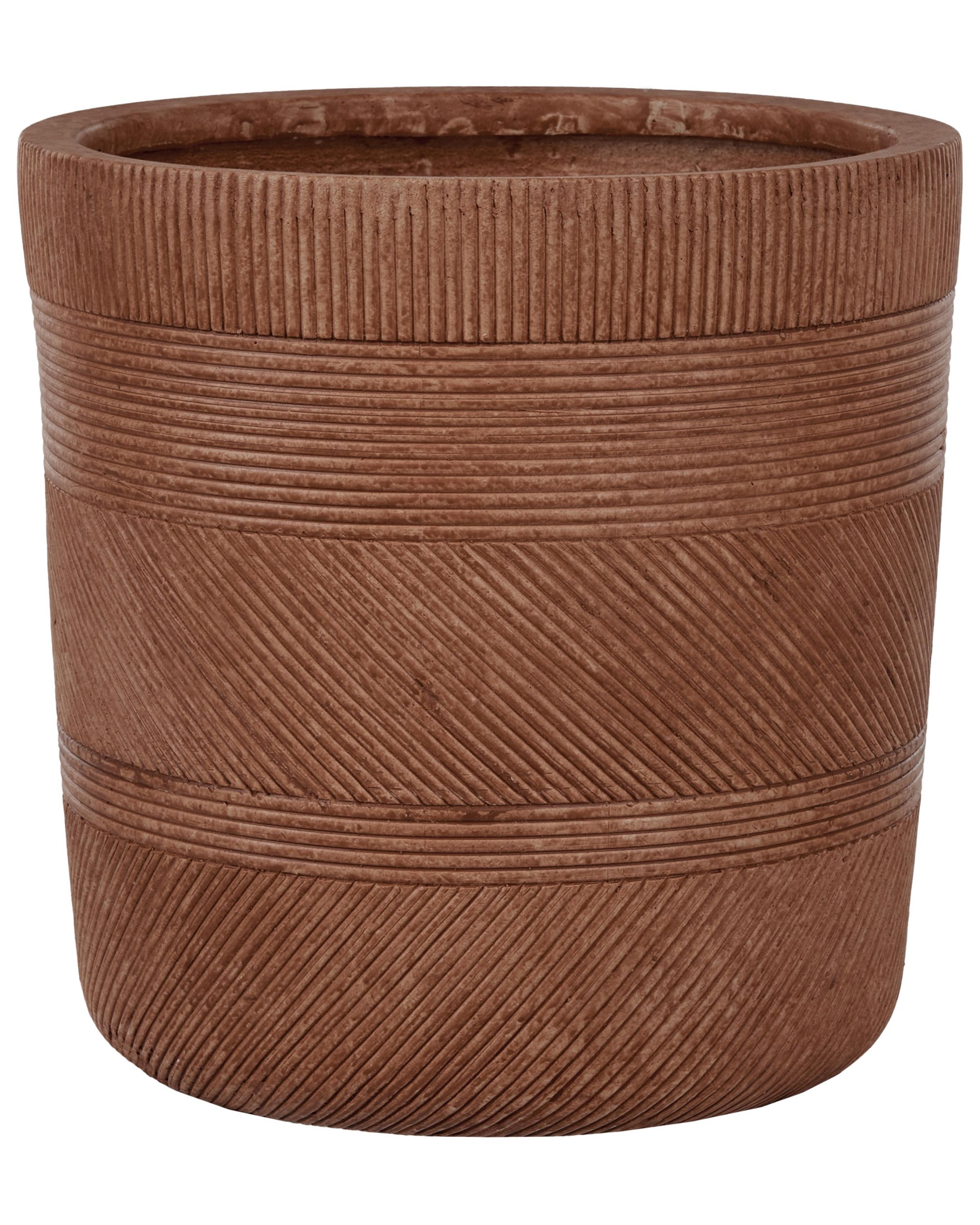 Plant Pot VOULA 36 cm Golden Brown