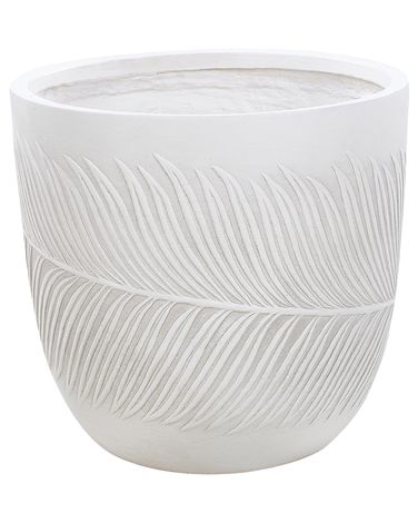 Cache-pot FTERO 42 cm Blanc cassé