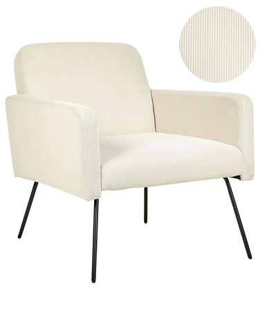 Armchair NARKEN Corduroy Light Beige