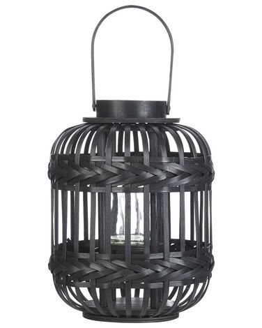 Lanterne BORACAY Bambou 30 cm Noir