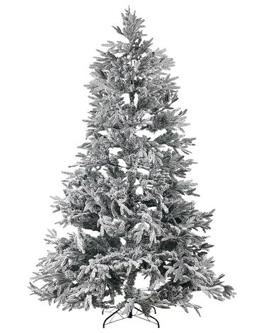 Besneeuwde kunstkerstboom BASSIE 240 cm Wit