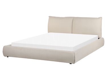 Lit à eau Tissu VINAY 160 x 200 cm Beige