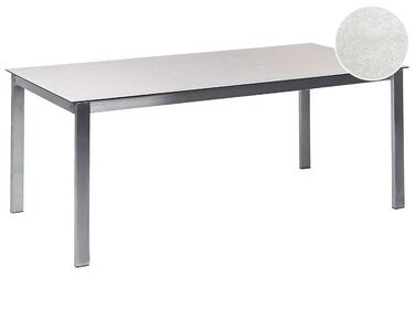 Garden Dining Table COSOLETO 180 cm 90 cm Glass White