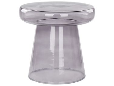 Side Table CALDERA Glass Grey