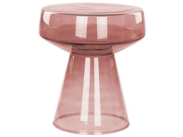 Side Table LAGUNA Glass Red