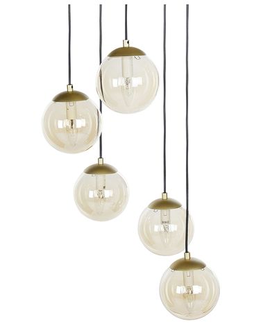 Hanglamp NOEL Glas Goud
